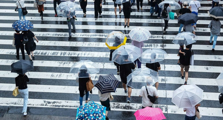 Au Japon, des parapluies high-tech repoussent la pluie avant qu'elle ne tombe