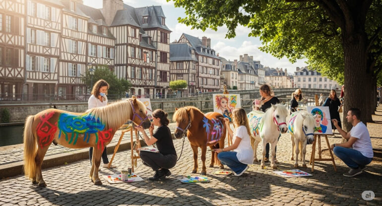 À Rouen, on pourra peindre… sur des poneys