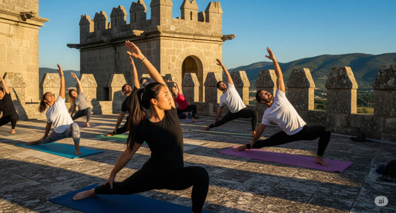 En Côtes-d’Armor, on fait du yoga… sur le toit d’un château