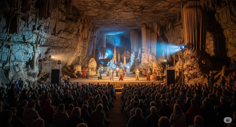 Un festival de théâtre… dans une grotte souterraine