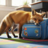 Un renard s’invite dans une salle de classe… et s’endort sur un cartable