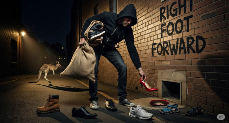 Un voleur australien dérobe… uniquement des chaussures droites