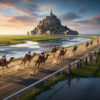 Des courses de dromadaires à l’hippodrome du Mont-Saint-Michel
