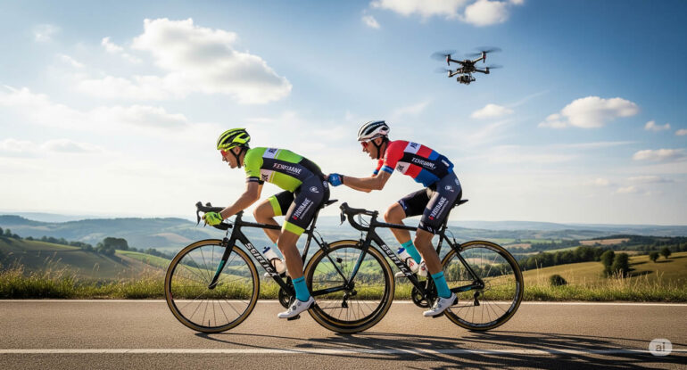 Deux cyclistes trichent en pleine course… et se font filmer
