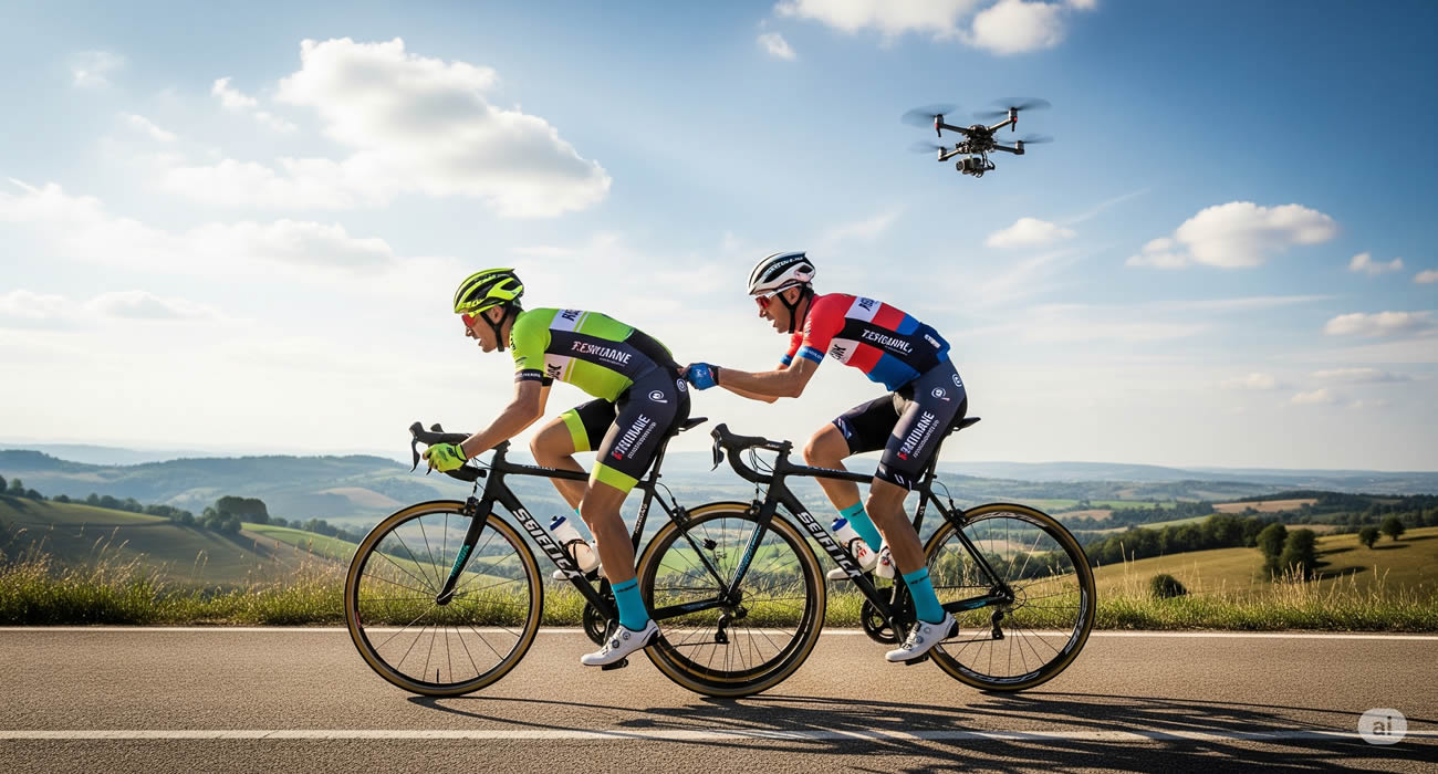 Deux cyclistes trichent en pleine course… et se font filmer