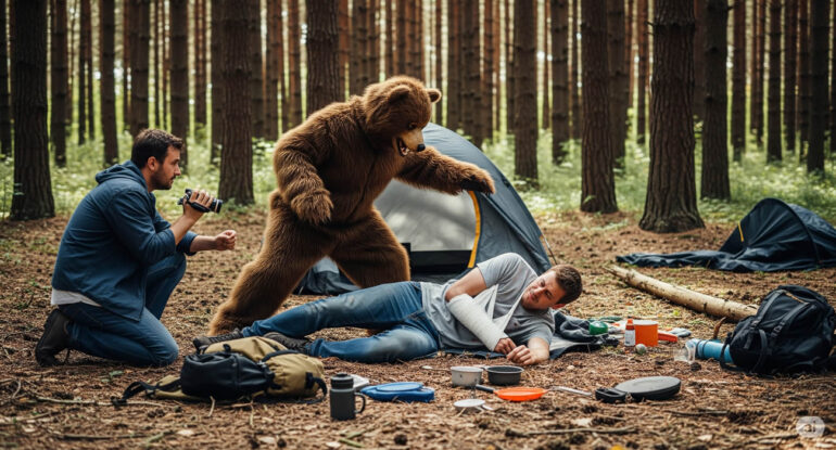 Ils simulent des attaques d’ours avec un costume pour escroquer les assurances