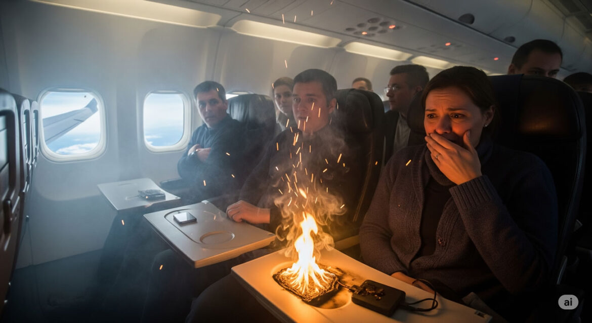 Incendie en plein vol à cause d’une batterie externe