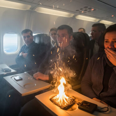 Incendie en plein vol à cause d’une batterie externe