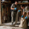 Un énorme python birman capturé dans une cabane de jardin en Floride
