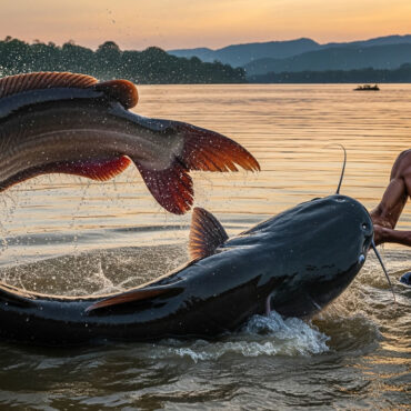 Un pêcheur sort un silure géant de 2,44 mètres à mains nues