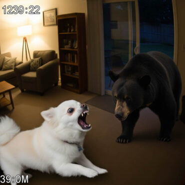 Un petit chien fait fuir un ours dans une maison au Canada