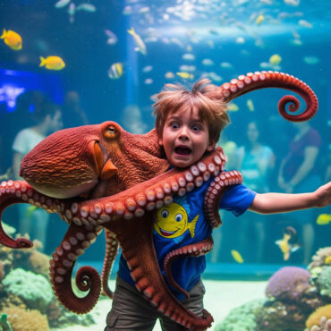Un petit garçon attaqué par une pieuvre… en visite à l’aquarium