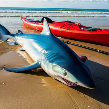 Un requin bleu de 2 mètres retrouvé échoué… lors d’une sortie en kayak