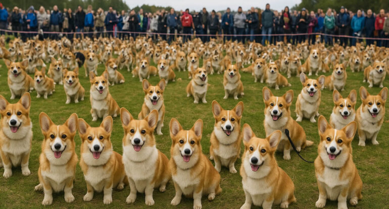 Un concours de corgis réunit plus de 100 chiens en Lituanie