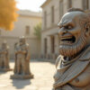 Un concours de grimaces… réservé aux statues