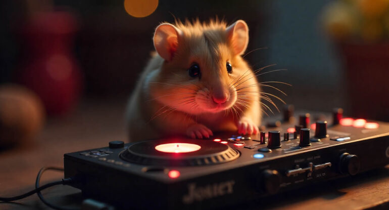 Un hamster devient DJ… dans une boîte de nuit miniature