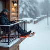 Un homme installe un toboggan… entre son balcon et sa voiture