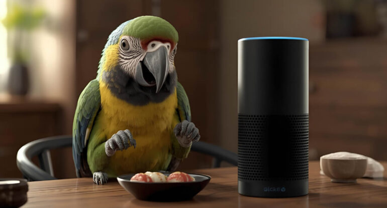 Un perroquet commande des sushis via Alexa… sans que ses maîtres le sachent