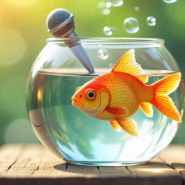 Un poisson rouge devient star d’un talk-show… diffusé depuis son aquarium