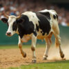 Une vache s’invite dans une salle de sport et tente de monter sur un tapis de course