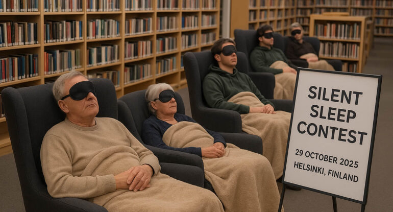 Un concours de sieste… dans des bibliothèques publiques