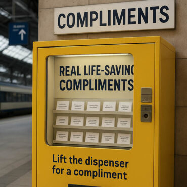 Un distributeur automatique… de compliments installé dans une gare