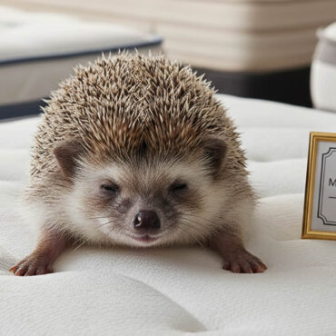 Un hérisson devient testeur officiel de matelas
