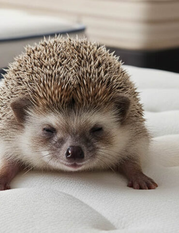 Un hérisson devient testeur officiel de matelas
