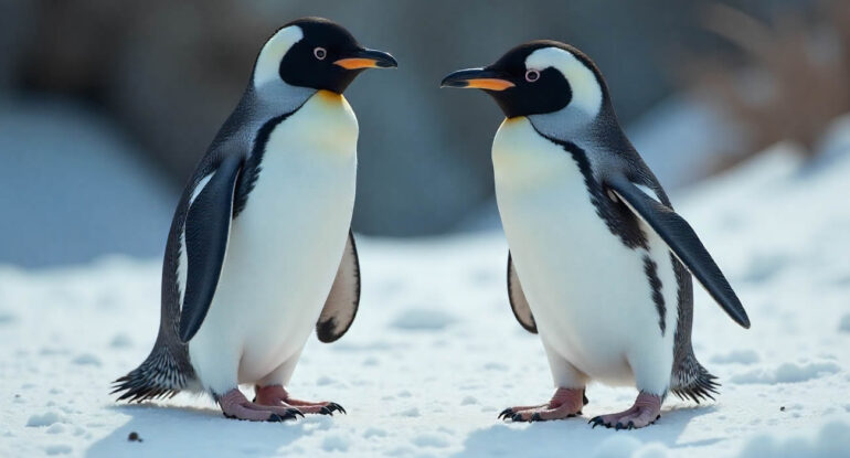 Un pingouin devient juge officiel… dans un concours de glissade