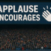 Un stade diffuse… des applaudissements enregistrés pour encourager les spectateurs eux-mêmes