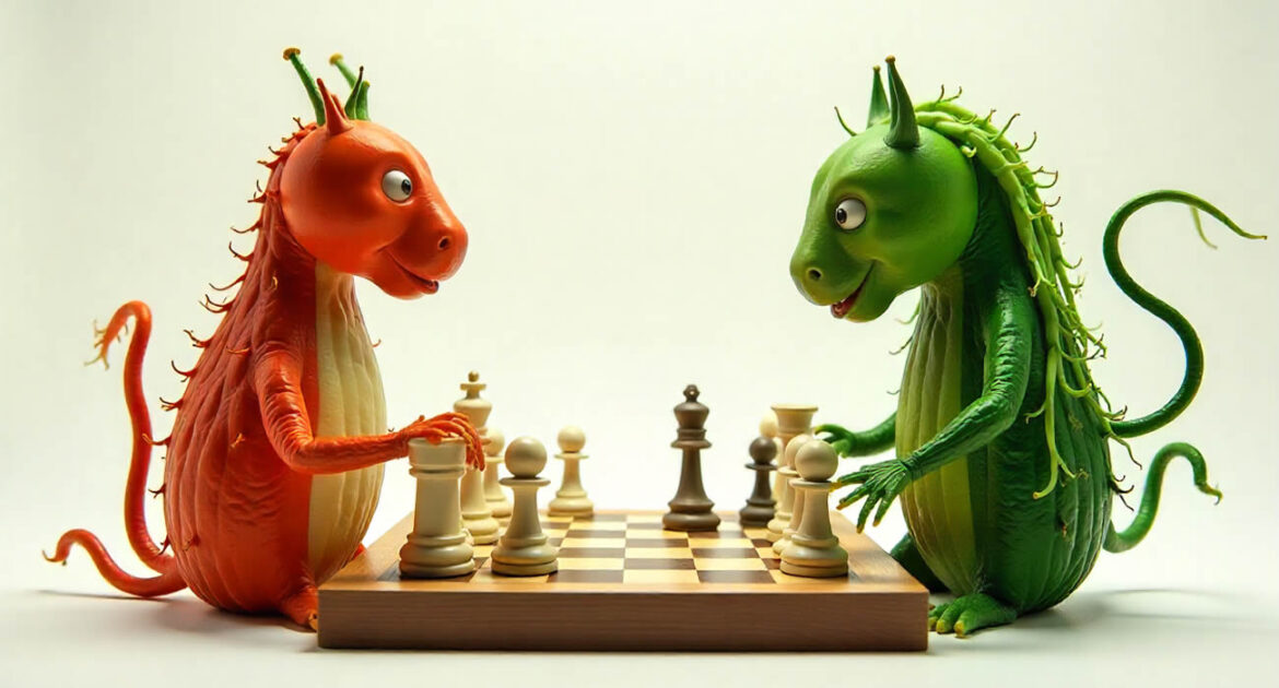 Un tournoi d’échecs… entre intelligences artificielles déguisées en légumes