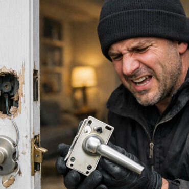 Il rate son cambriolage… en arrachant la poignée de la porte