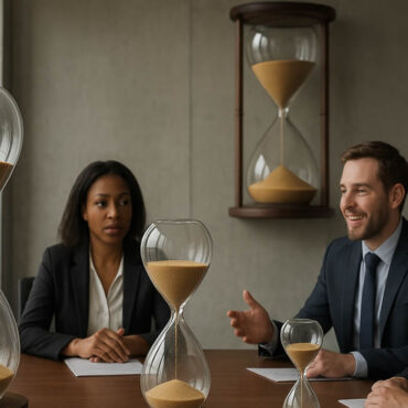 Un bureau impose… des réunions chronométrées avec des sabliers géants