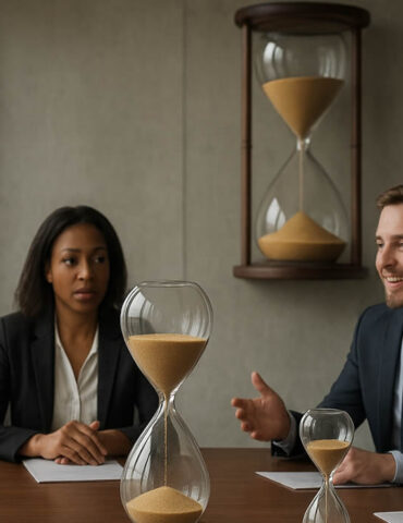 Un bureau impose… des réunions chronométrées avec des sabliers géants