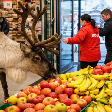 Un renne s’invite dans un supermarché en Norvège