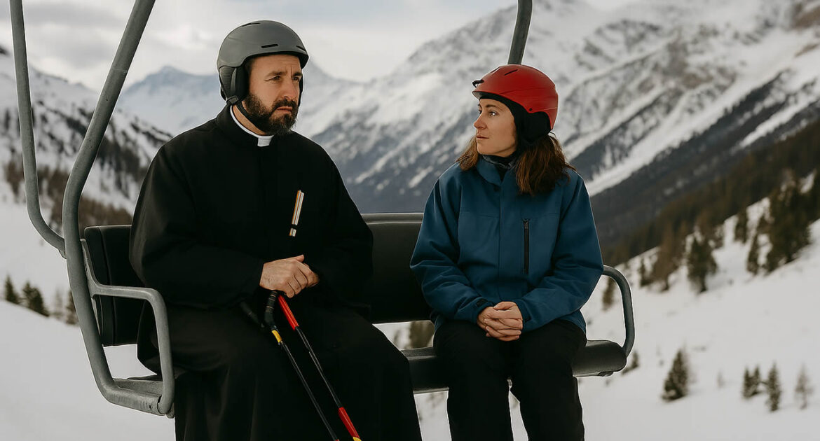 Confessions sur un télésiège : en Savoie, un prêtre écoute les skieurs à 2 500 mètres d’altitude