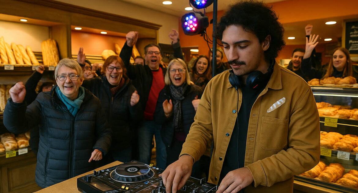 DJ Baguette transforme une boulangerie normande en piste de danse