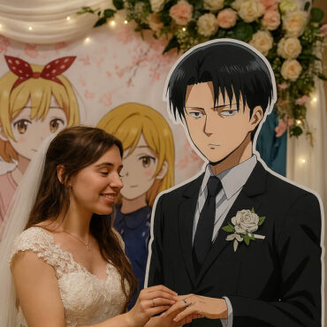 Elle se marie avec son personnage de manga préféré