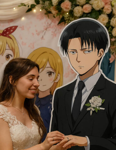 Elle se marie avec son personnage de manga préféré