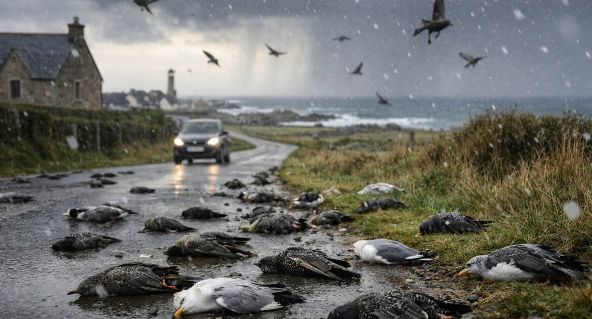 En Bretagne, des centaines d’oiseaux tombent du ciel : un phénomène météo rare