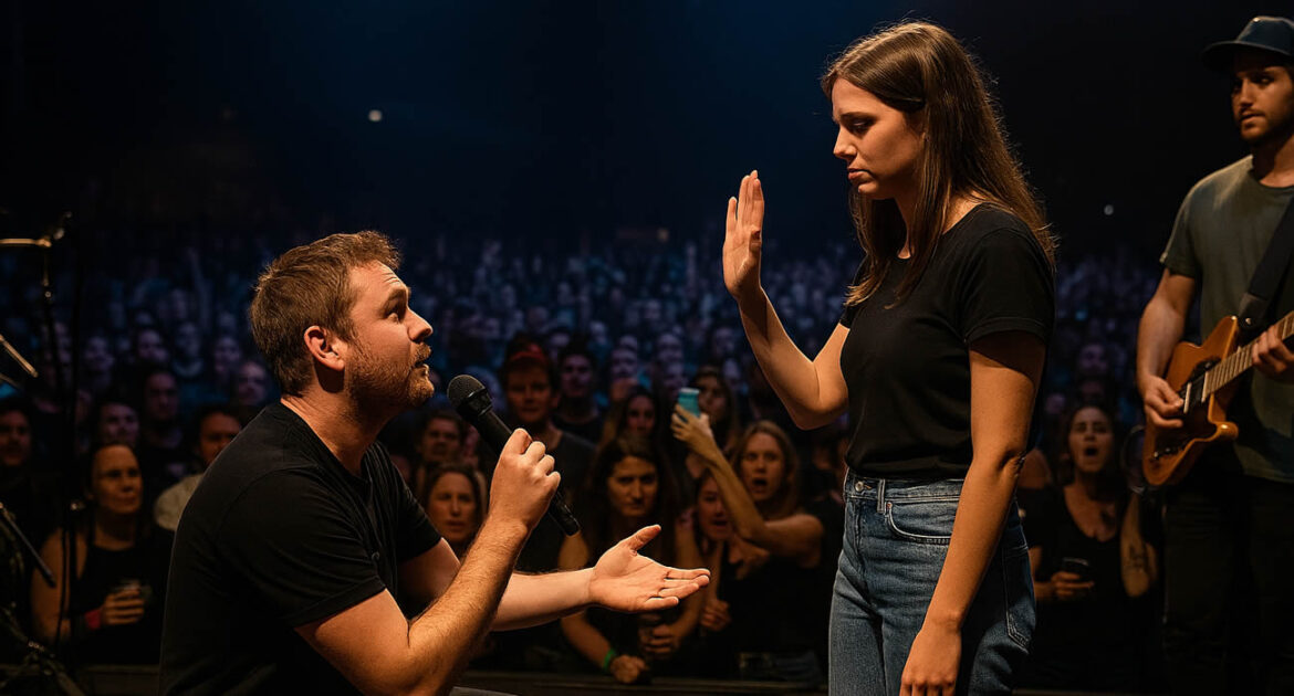 La demande en mariage qui a viré au fiasco en plein concert à Brisban