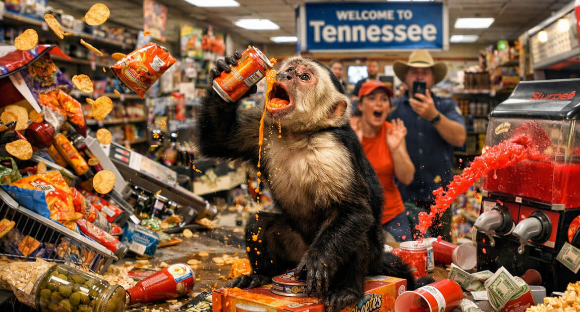 Un singe capucin sème le chaos dans un magasin du Tennessee : une scène digne d’un dessin animé