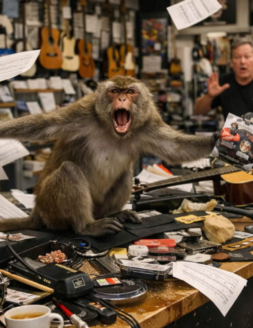 Un singe en cavale sème la pagaille dans un magasin de musique