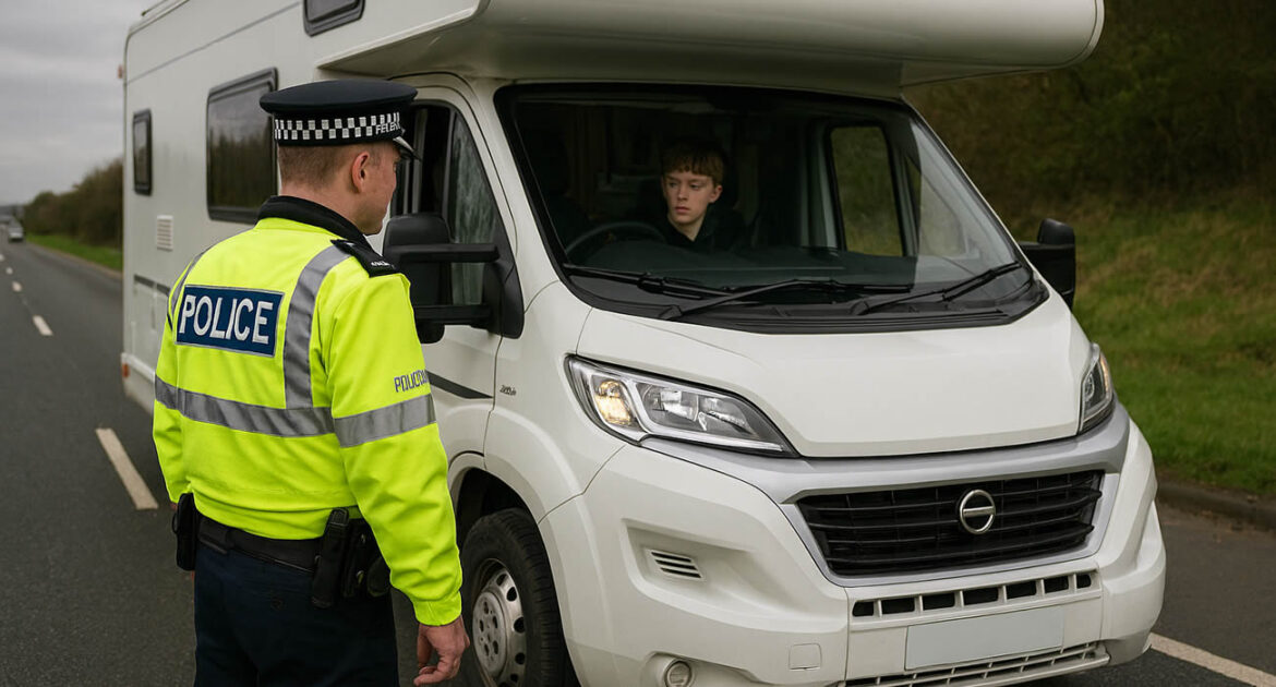 Un ado de 13 ans arrêté au volant du camping‑car de ses parents