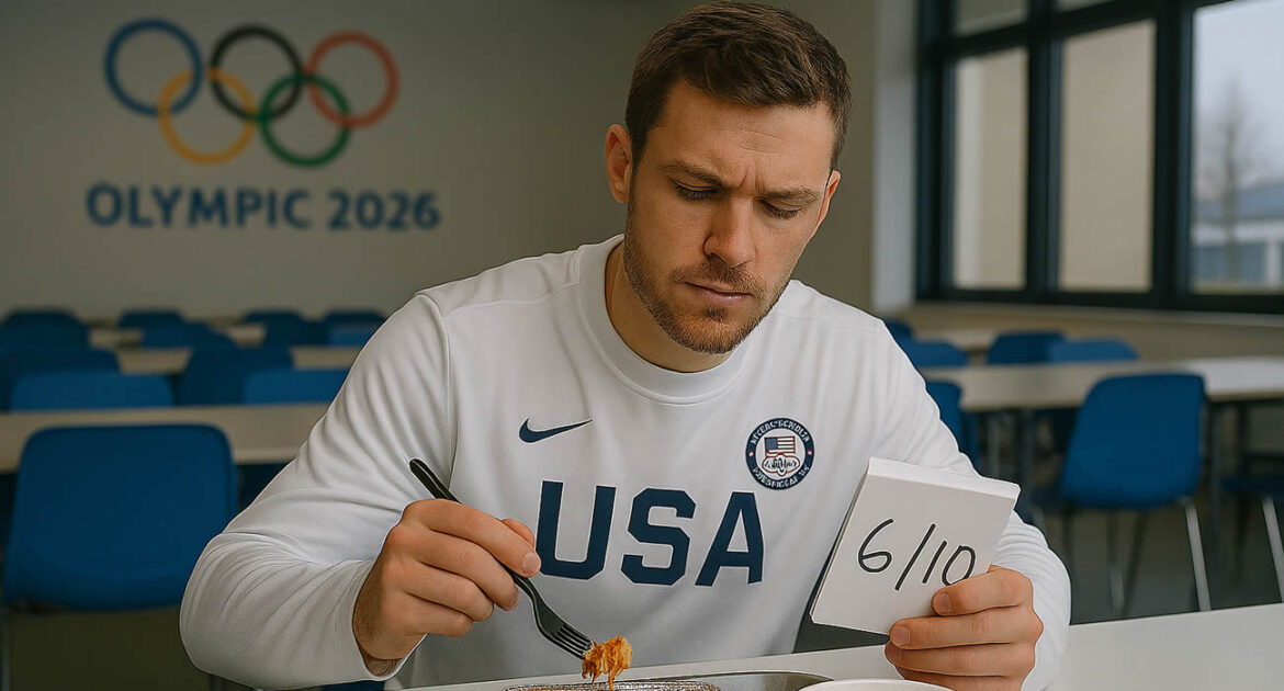 Un athlète américain devient viral en notant les plats du village olympique