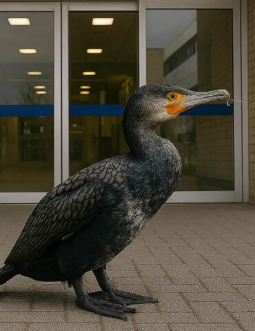 Un cormoran blessé toque à la porte des urgences pour demander de l’aide