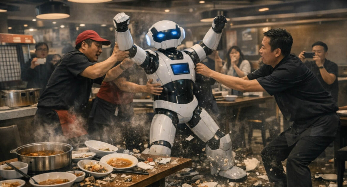 Un robot serveur devient incontrôlable et sème la pagaille dans un restaurant