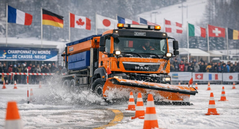 Mondial de chasse-neige : quand les engins deviennent sportifs