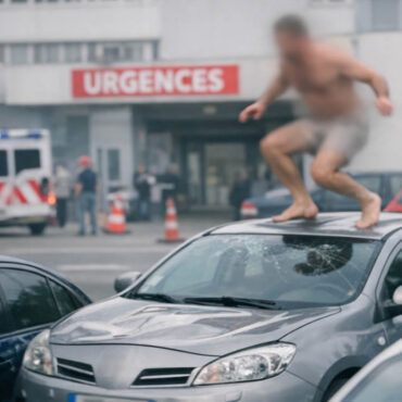 Valence : un homme nu saute sur les voitures du parking de l’hôpital