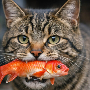 Le chat qui a ''kidnappé'' un poisson rouge… et l’a rendu vivant